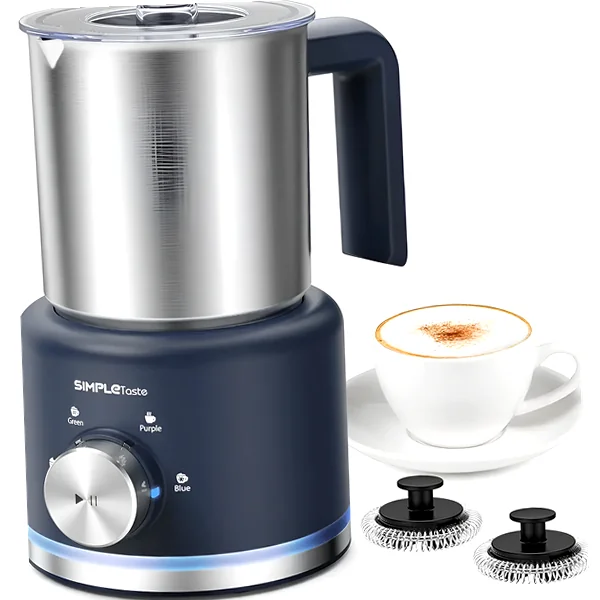 500ml automatic foam frother with large capacity and detachable parts